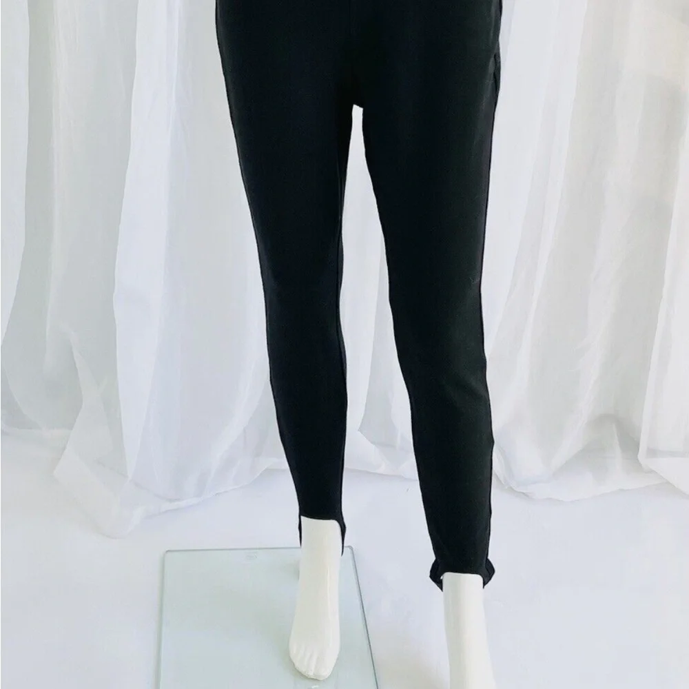 Lafayette 148 NY Black Stirrup Leggings Pants | Size Small